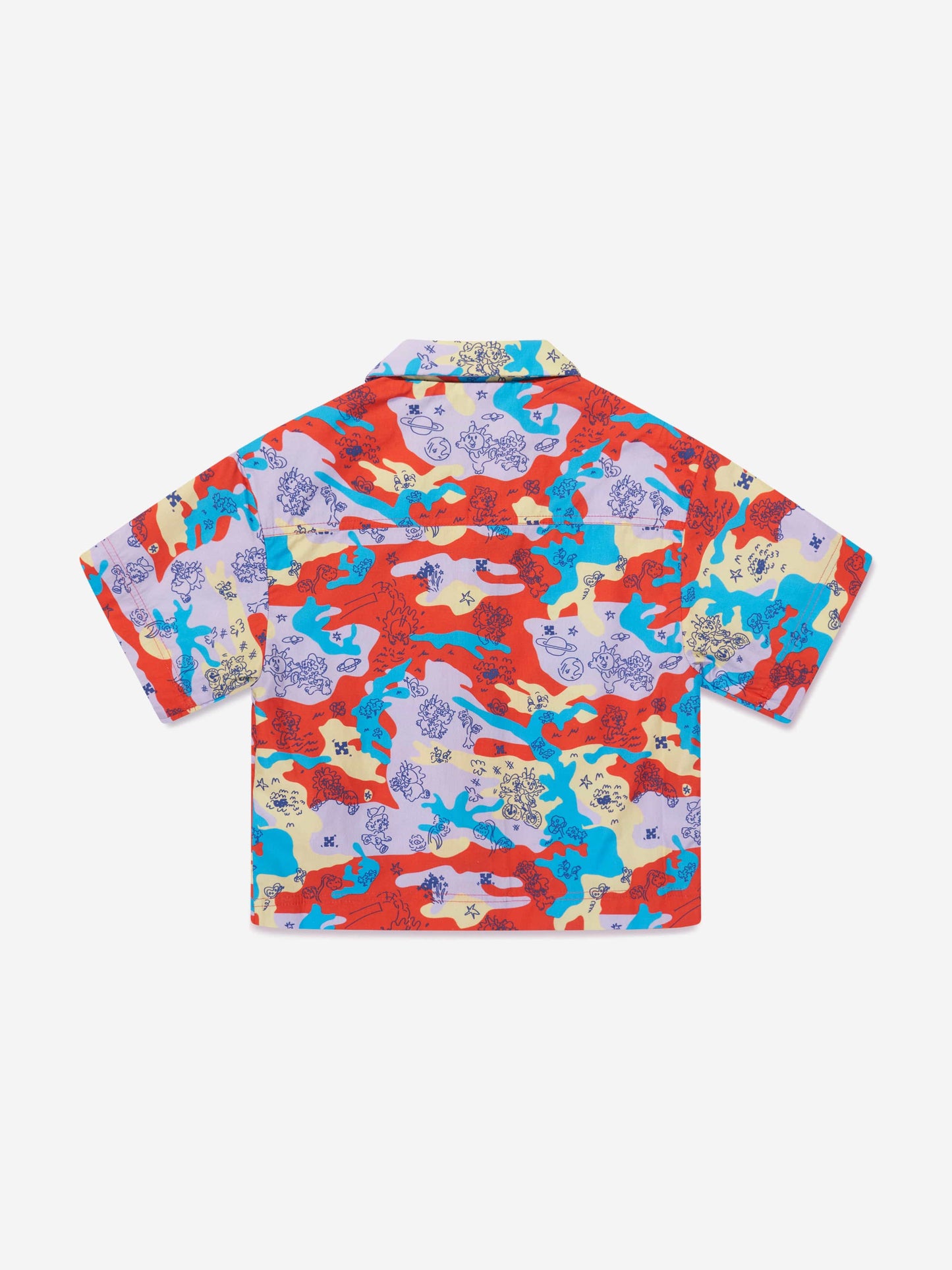 Off-White 男童 Puzzleflage 保龄球衬衫（多色）