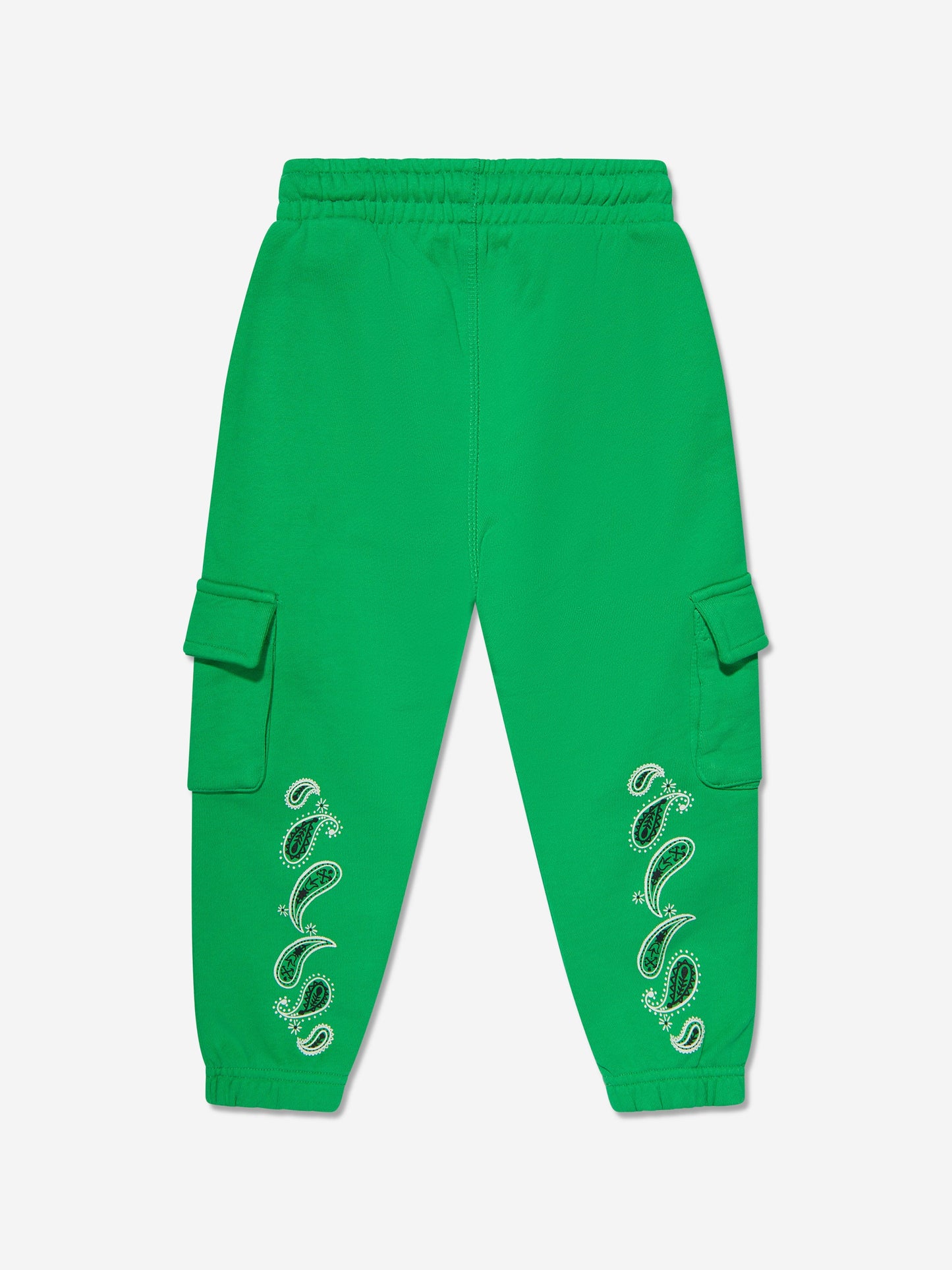 Off-White 儿童绿色 Bandana 慢跑裤