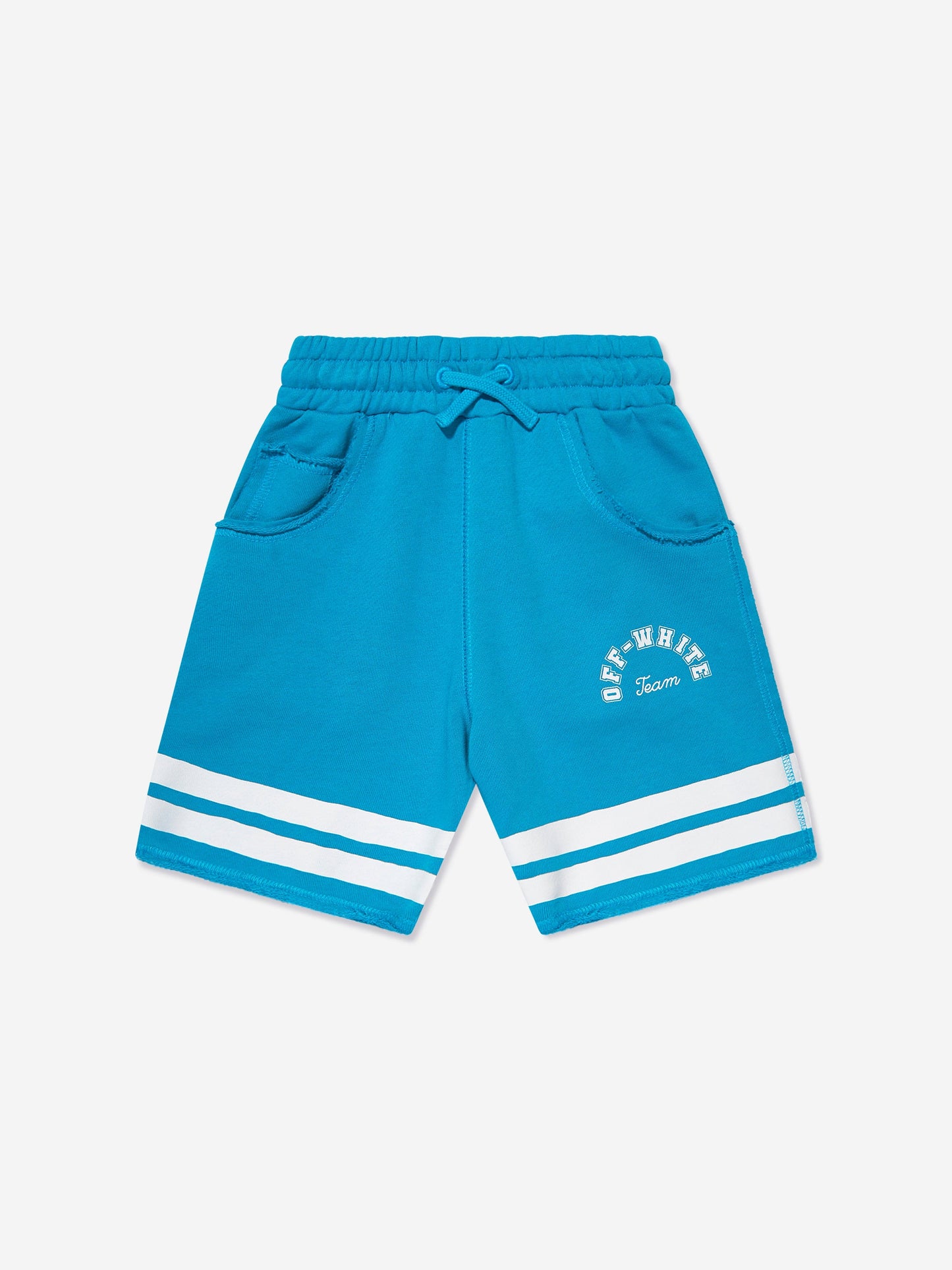 Off-White 男童 Team 23 运动短裤（蓝色）