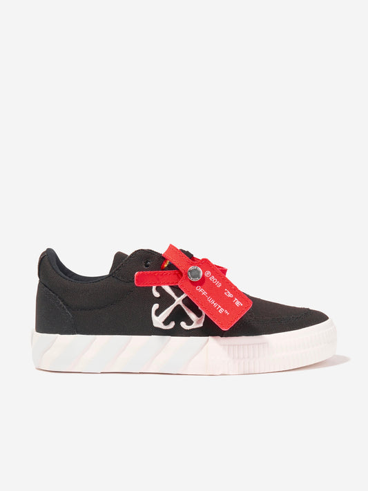 Off-White 儿童硫化系带运动鞋（黑色）