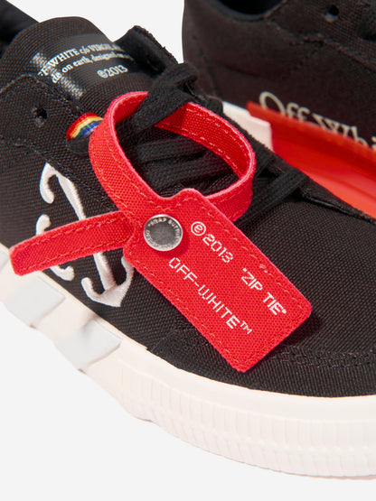 Off-White 儿童硫化系带运动鞋（黑色）