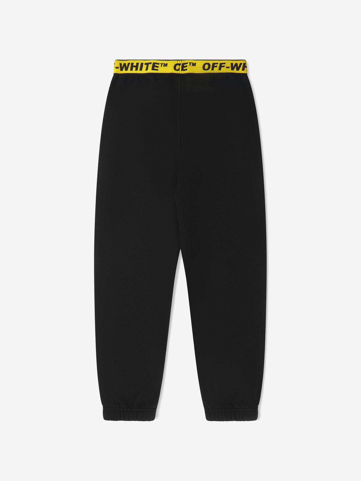 Off-White 男童徽标工业风慢跑裤（黑色）