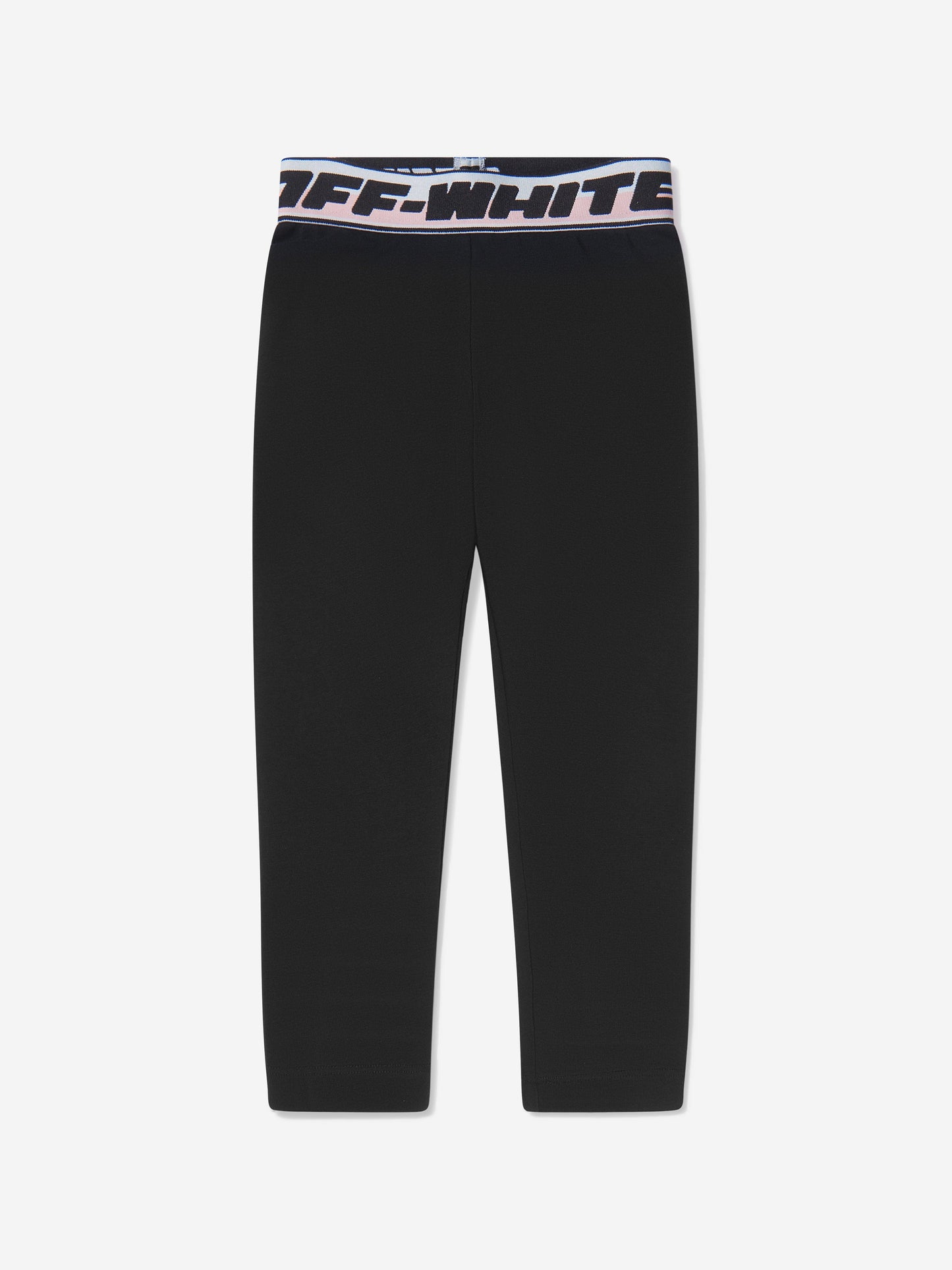 Off-White 女童黑色徽标带紧身裤