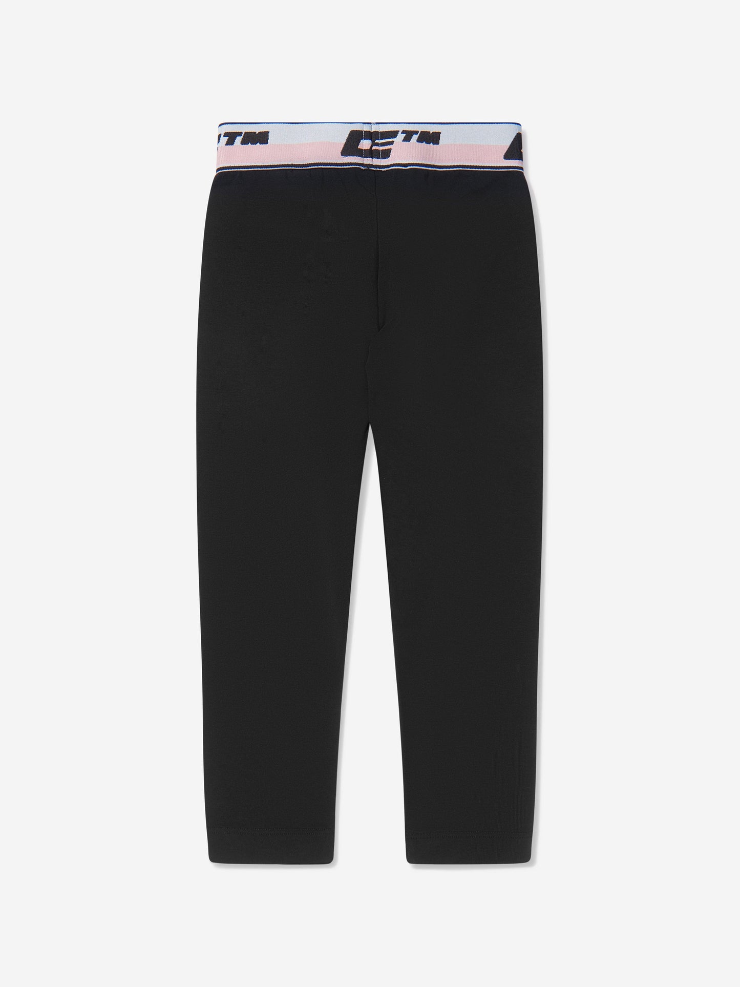 Off-White 女童黑色徽标带紧身裤