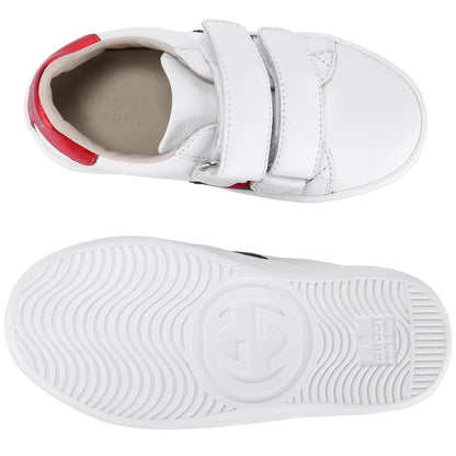 Baby Girls White Leather Trainers