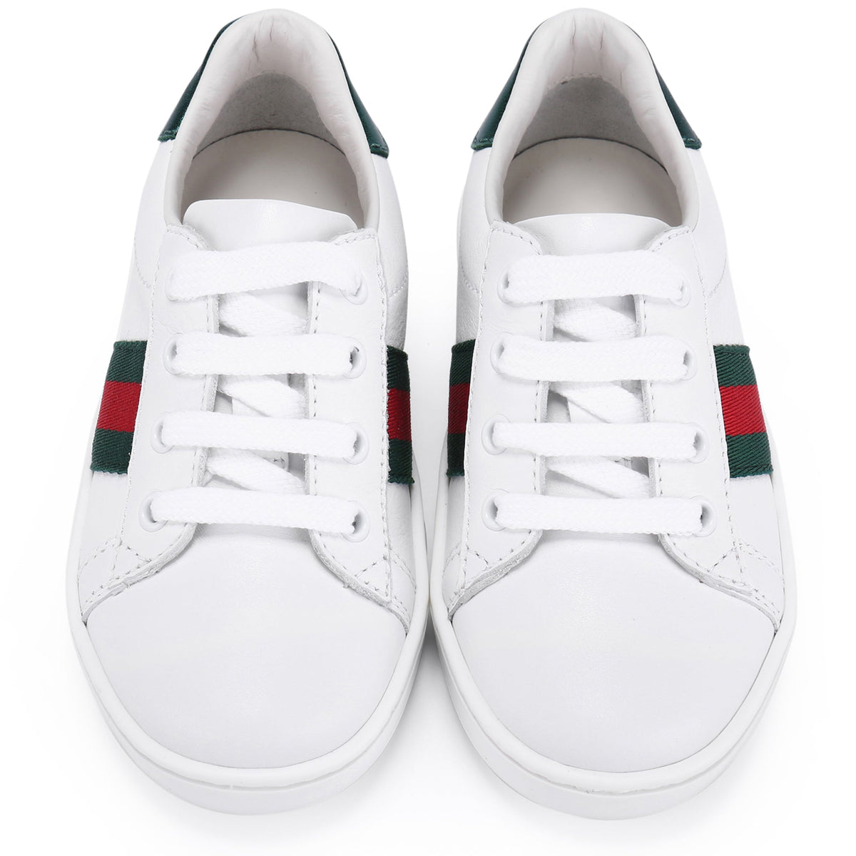 Baby Girls White Leather Trainers