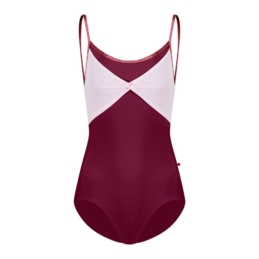 女士深红色"Kathy/N-Burgundy/Mesh Rose/CV-Garnet"芭蕾舞连体衣