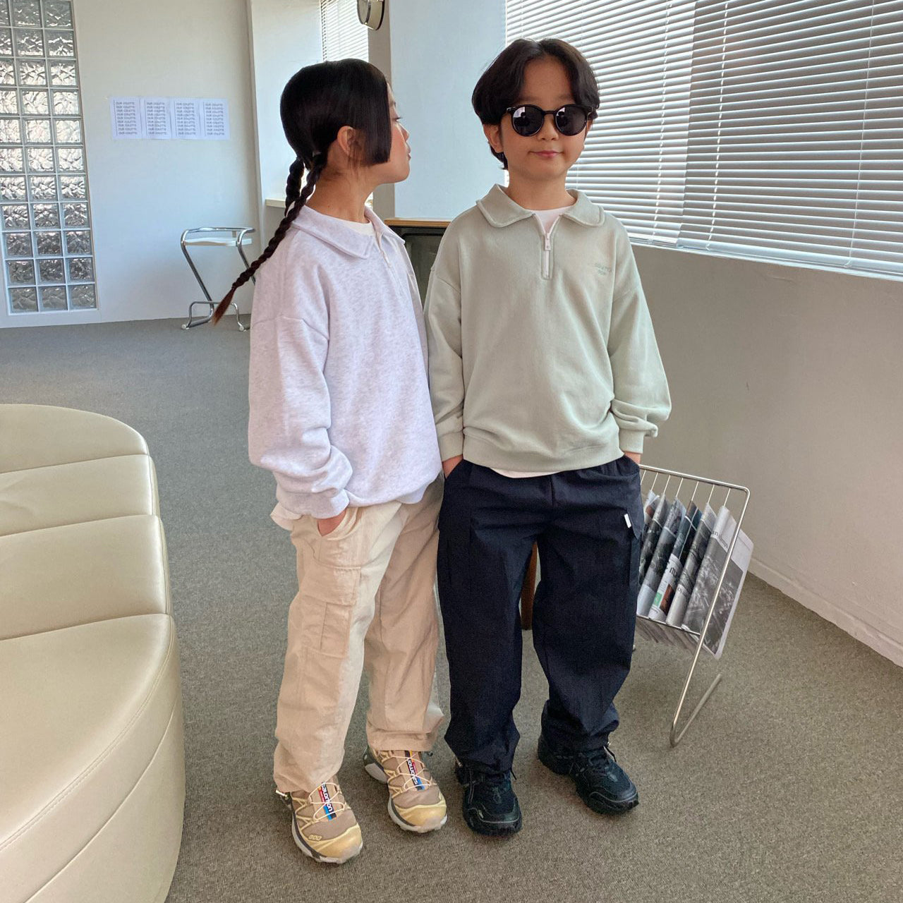 儿童黑色长裤
