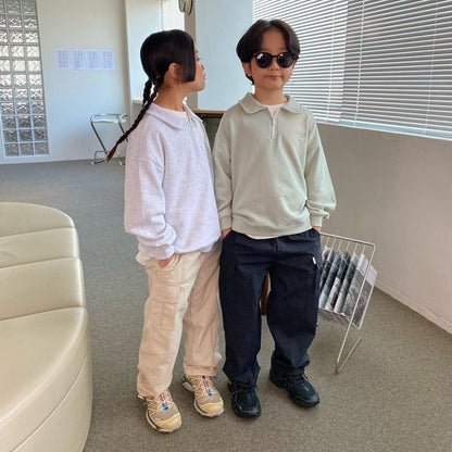 儿童黑色长裤