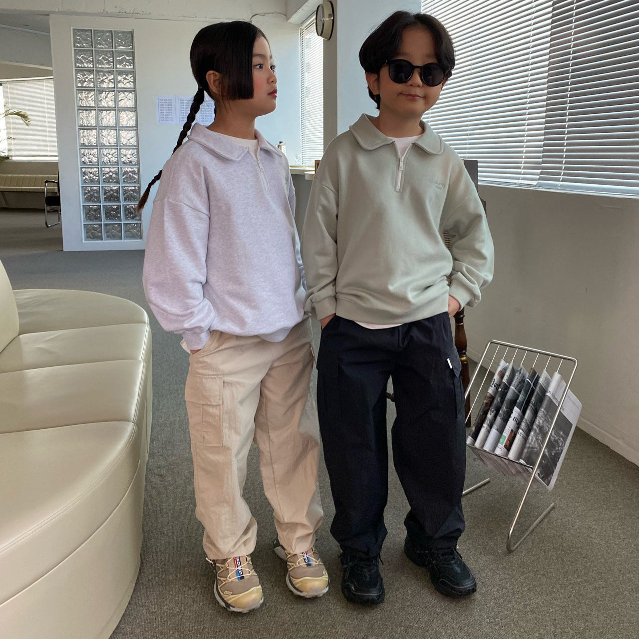 儿童黑色长裤