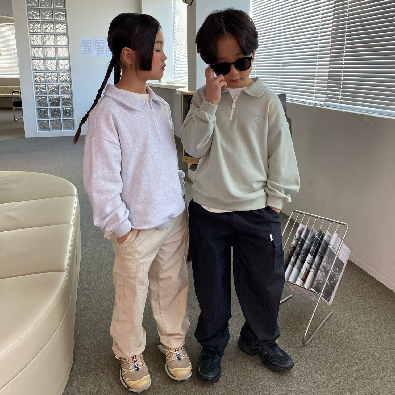 儿童黑色长裤
