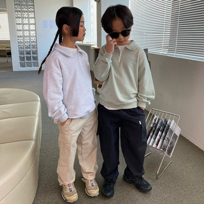 儿童黑色长裤