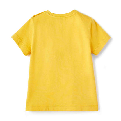 儿童黄色太阳棉T恤