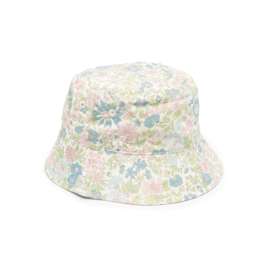 女童粉色碎花渔夫帽