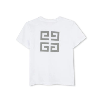 儿童白色Logo棉T恤