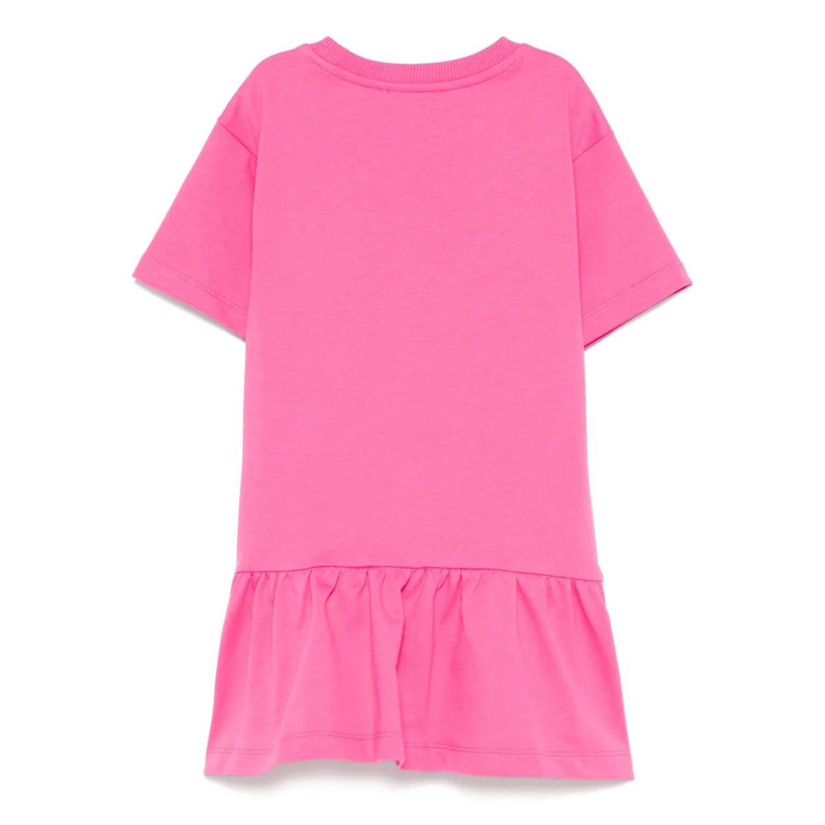 女童粉色印花棉连衣裙