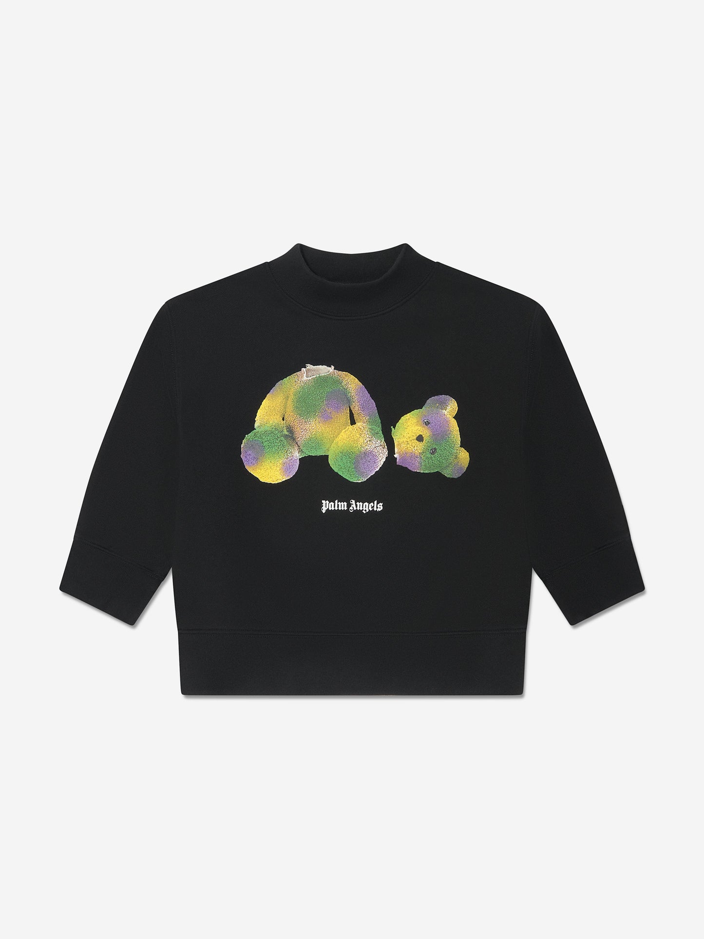 Palm Angels 男童 Pop PA Bear 黑色运动衫