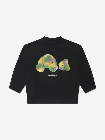 Palm Angels 男童 Pop PA Bear 黑色运动衫
