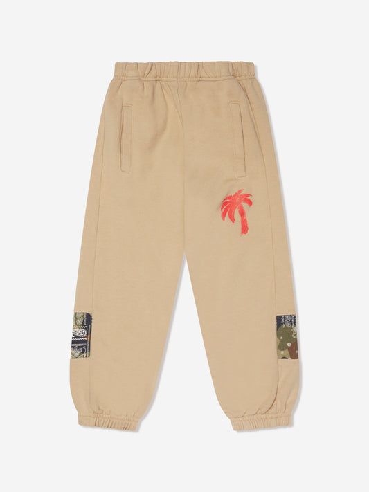 Palm Angels 男童 Palm Brush Camo 慢跑裤（米色）