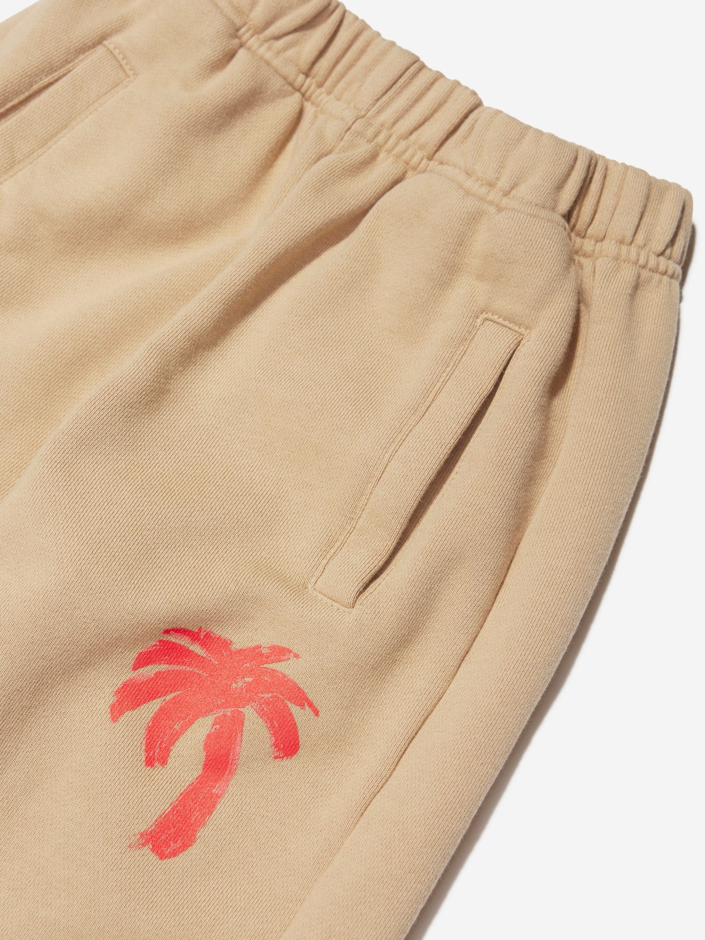 Palm Angels 男童 Palm Brush Camo 慢跑裤（米色）