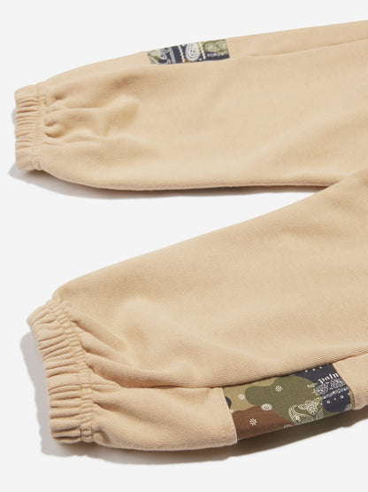 Palm Angels 男童 Palm Brush Camo 慢跑裤（米色）