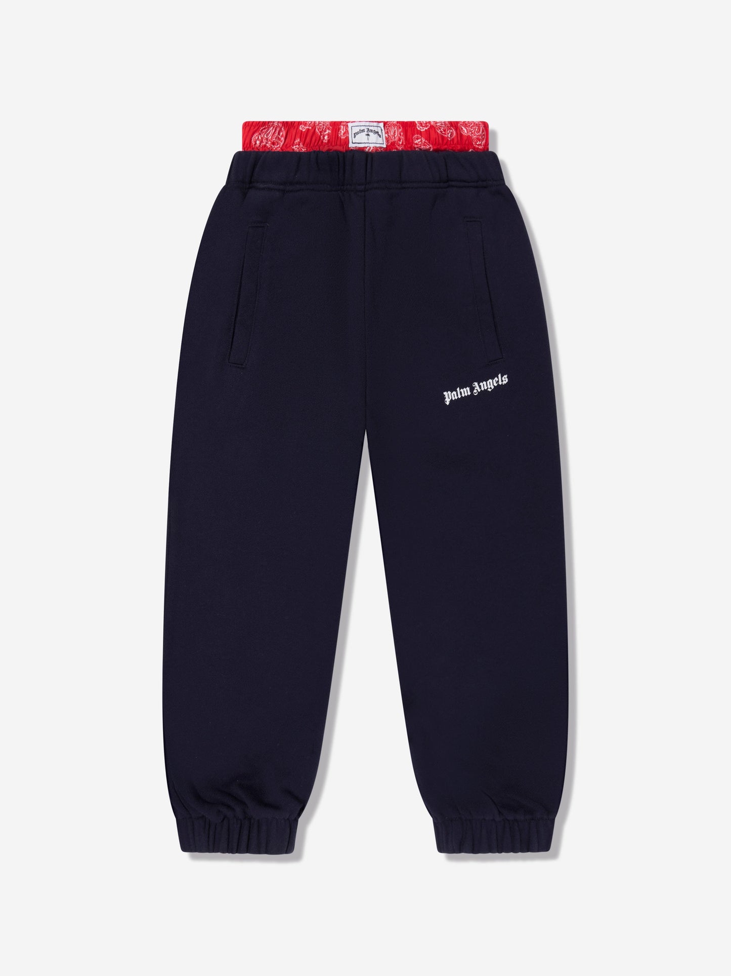 Palm Angels 男童 Bears 佩斯利慢跑裤（海军蓝）