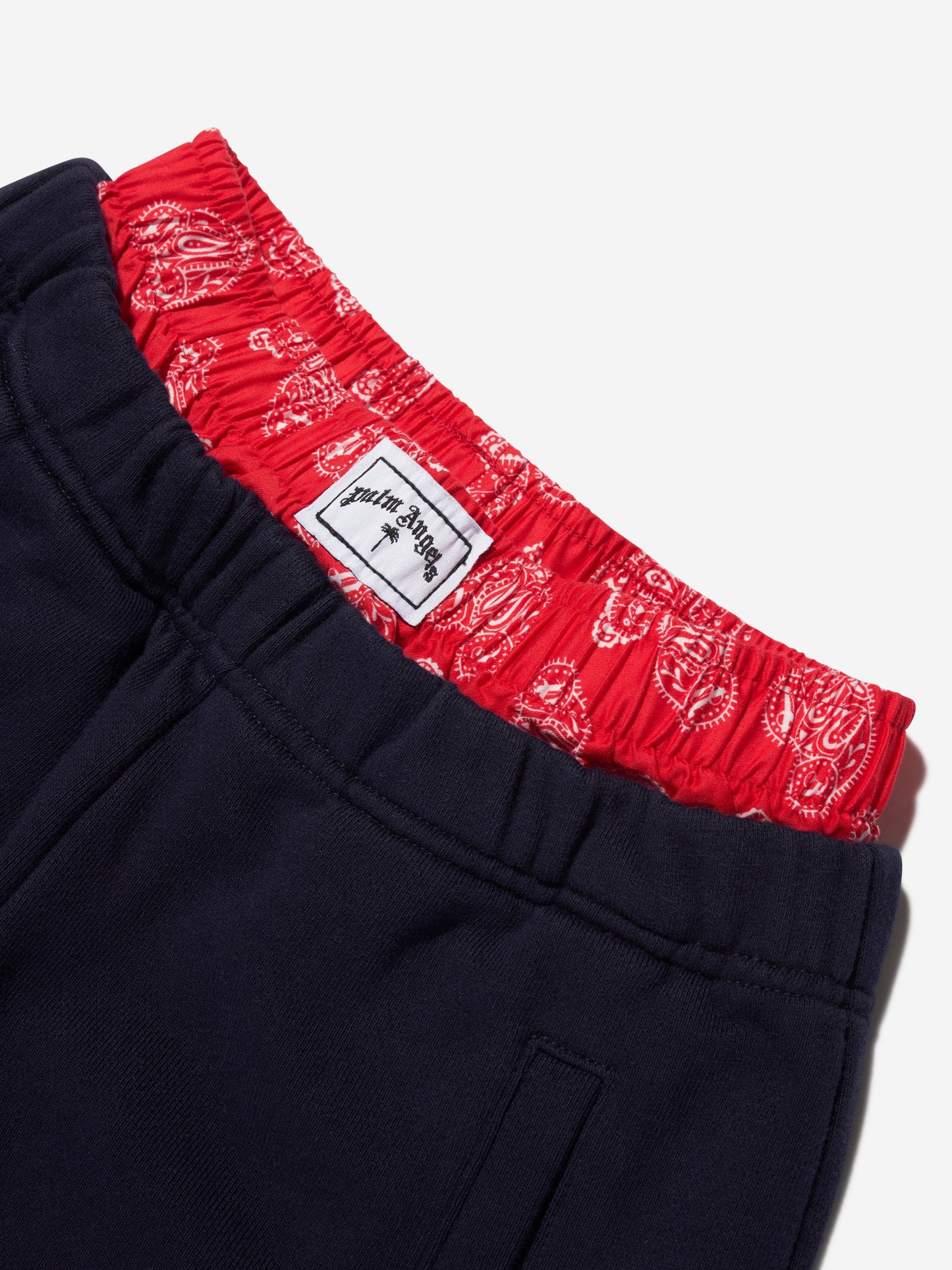 Palm Angels 男童 Bears 佩斯利慢跑裤（海军蓝）