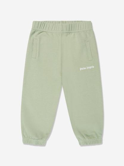 Palm Angels 女婴绿色徽标慢跑裤