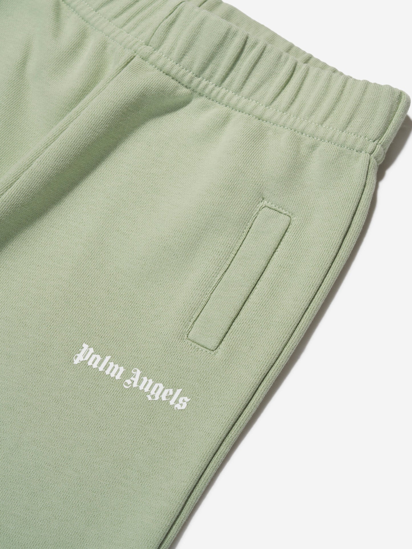 Palm Angels 女婴绿色徽标慢跑裤