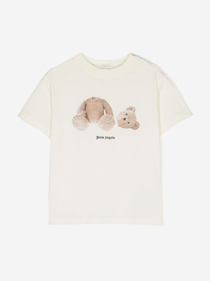 Kids Bear T-Shirt in Ivory