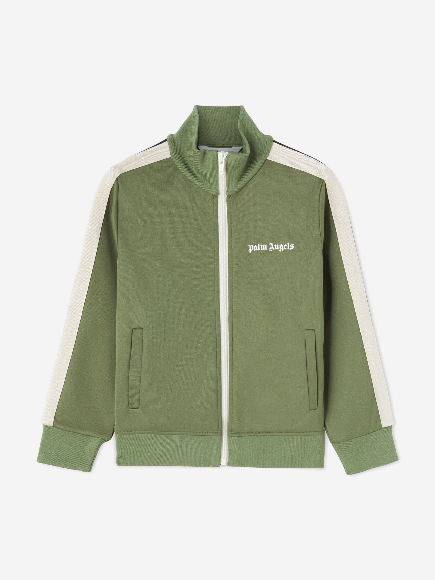 Palm Angels Boys Track Jacket in Green