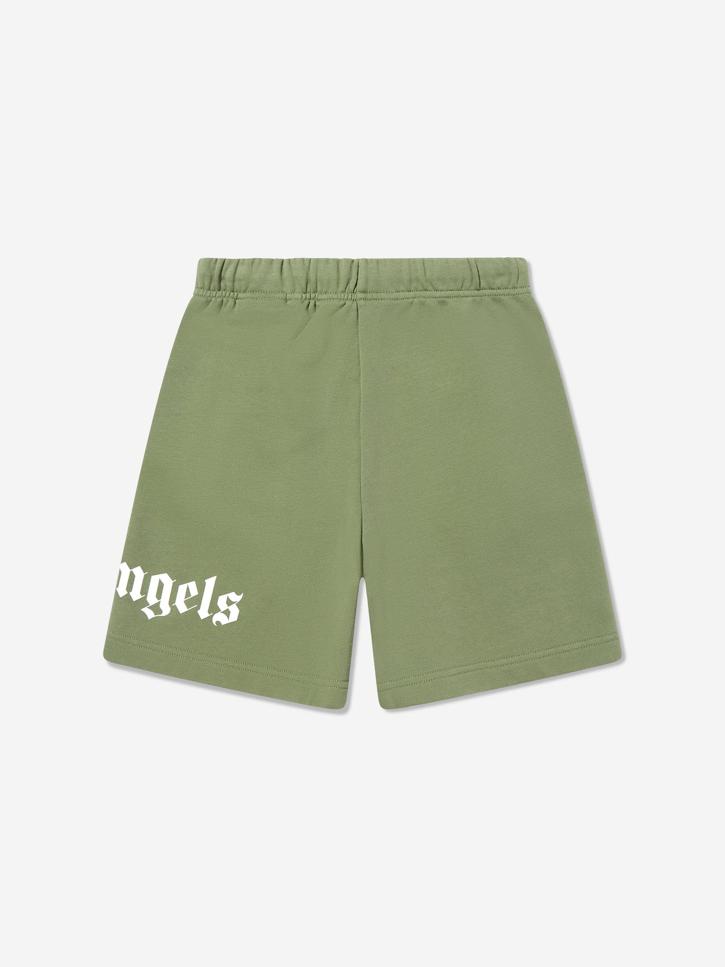 Palm Angels Boys Classic Overlogo Shorts in Green