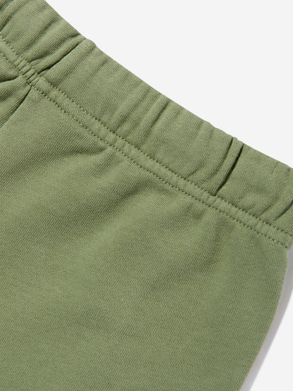 Palm Angels Boys Classic Overlogo Shorts in Green