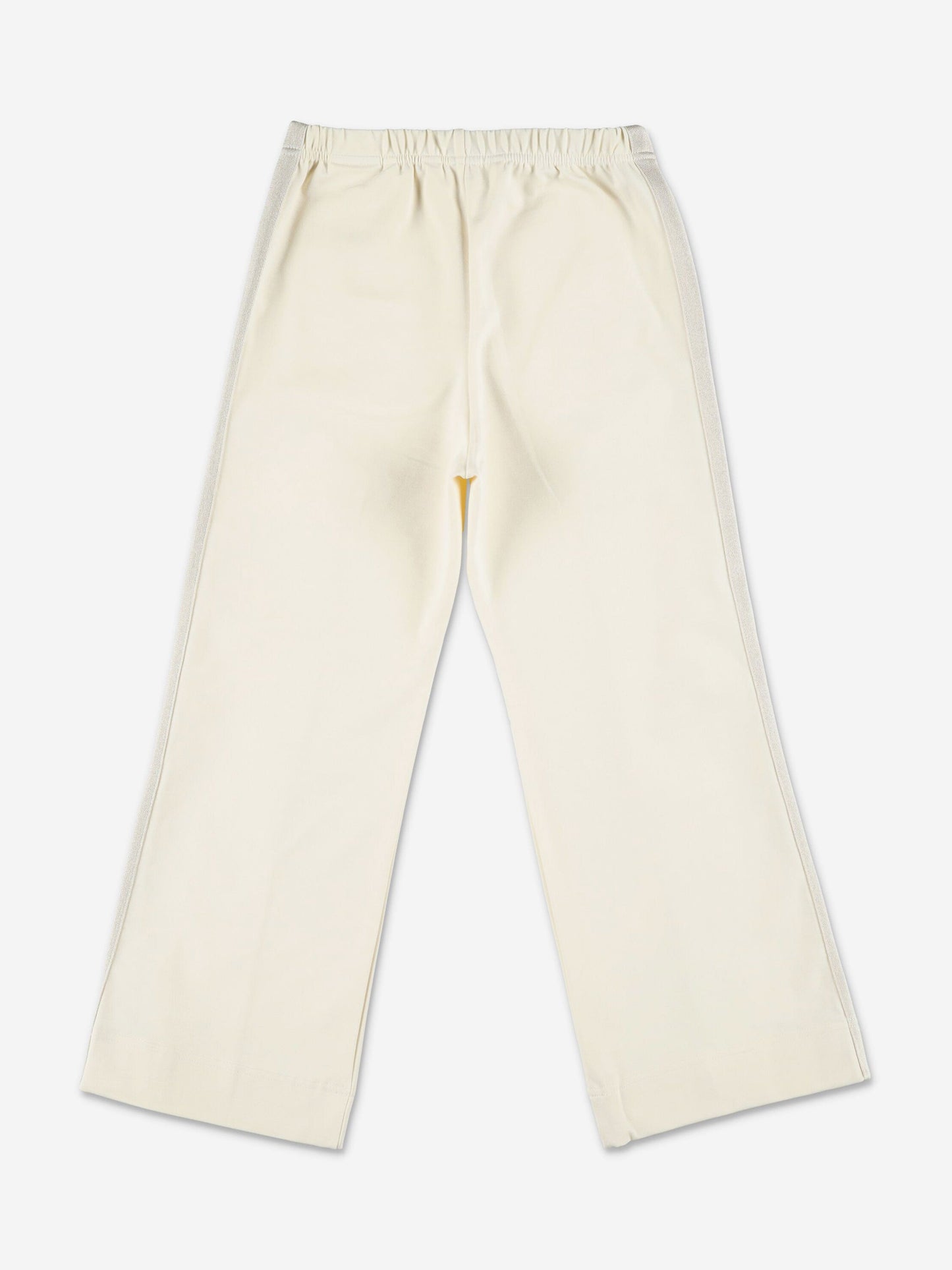 Palm Angels Girls New Track Wide Leg Pants in White