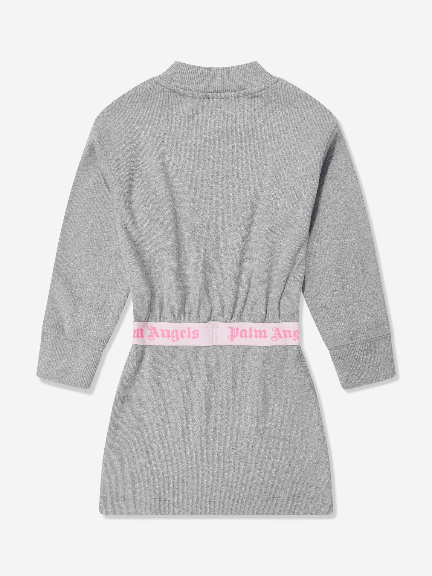 Palm Angels 女童银色徽标带卢勒克斯连衣裙