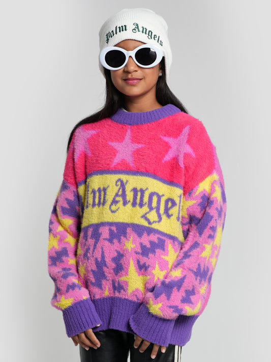 Palm Angels 女童 Stars Thunderbolt 针织套衫（多色）