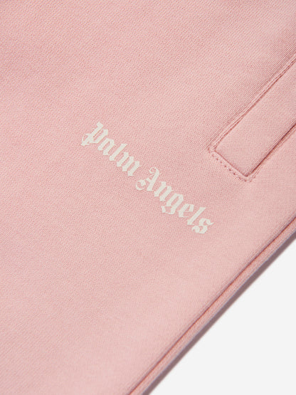 Palm Angels 女婴徽标慢跑裤（粉色）