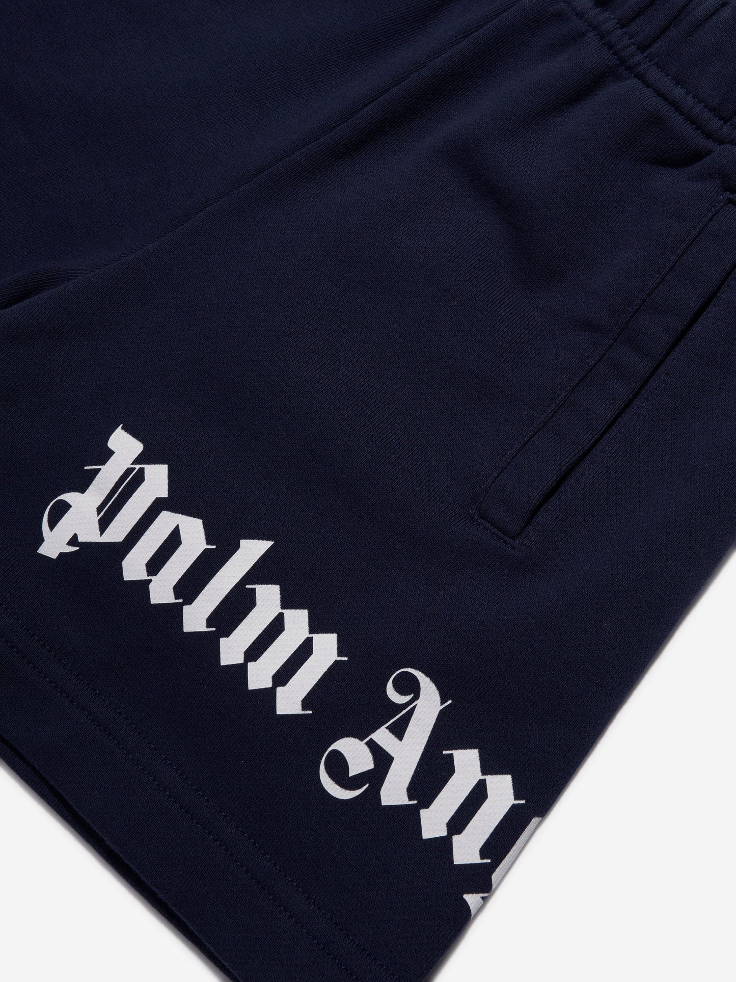 Palm Angels 男童经典 Overlogo 运动短裤（海军蓝）