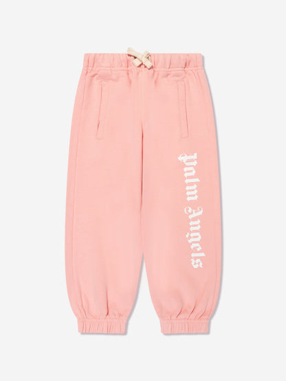 Palm Angels 女童经典 Overlogo 慢跑裤（粉色）