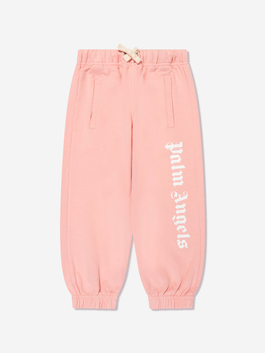 Palm Angels 女童经典 Overlogo 慢跑裤（粉色）