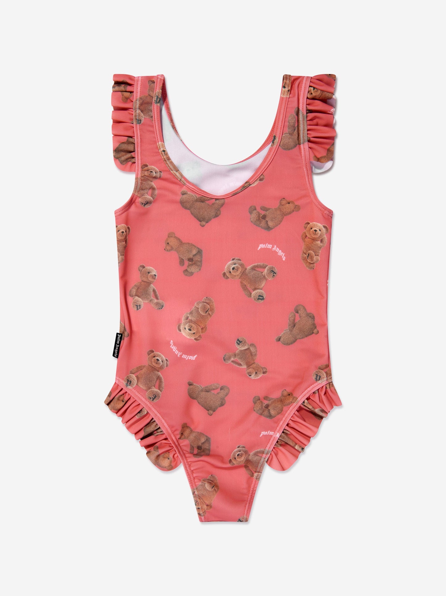 Palm Angels 女童 AOP PA Bears 珊瑚色泳衣