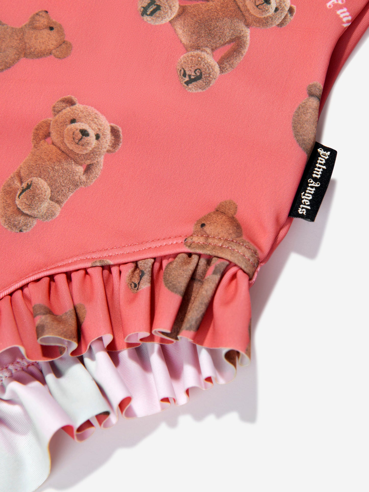 Palm Angels 女童 AOP PA Bears 珊瑚色泳衣
