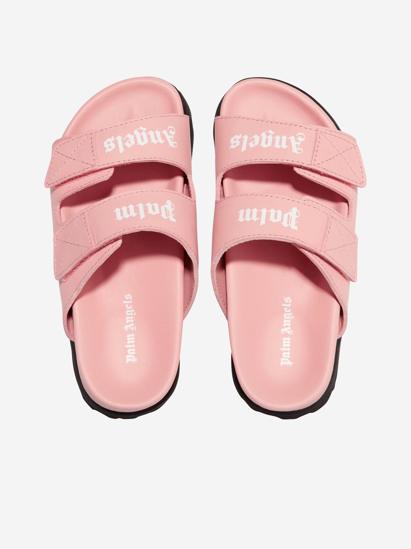 Palm Angels 女童粉色徽标凉鞋