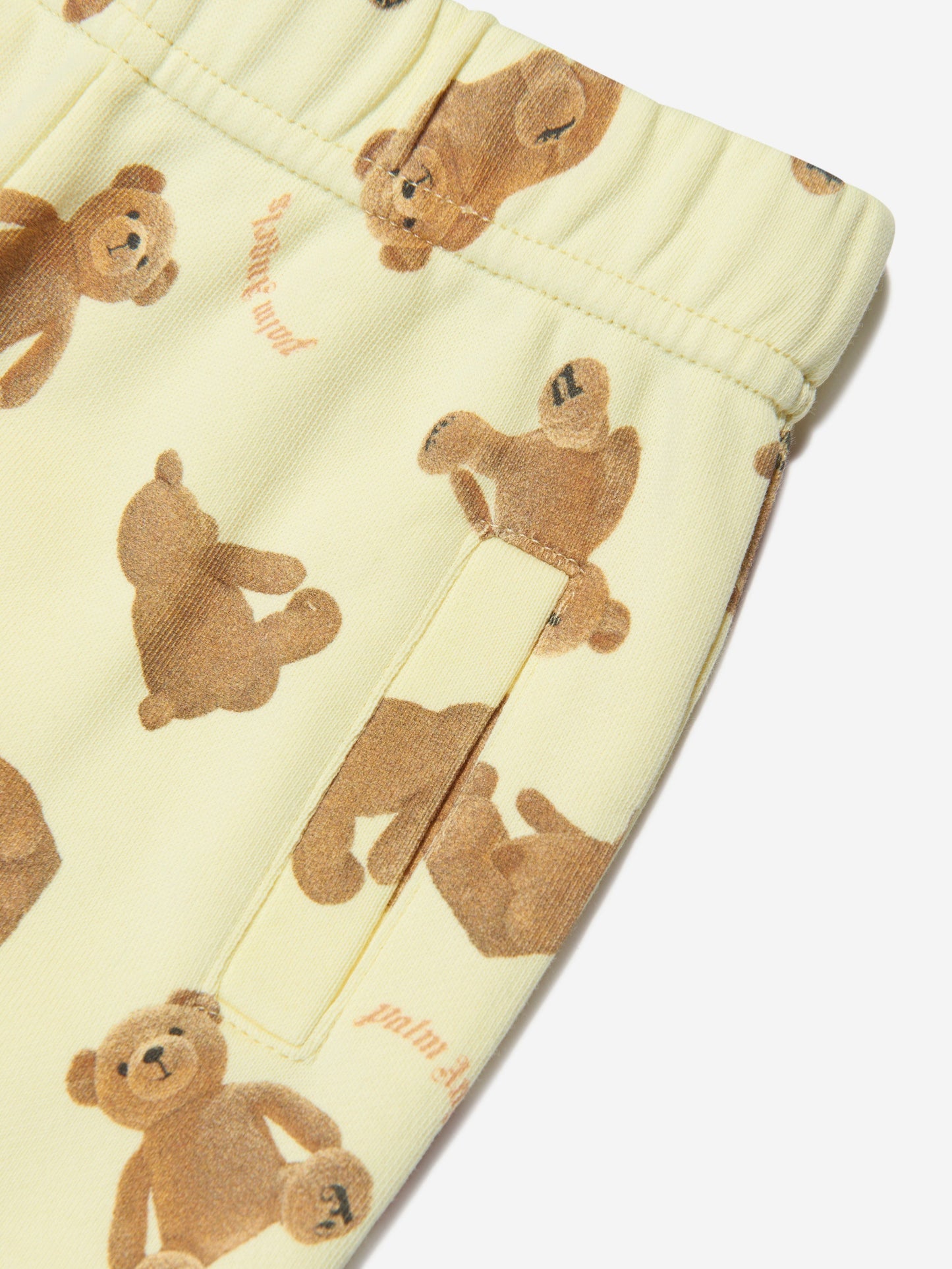 Palm Angels Baby AOP PA Bears 黄色慢跑裤