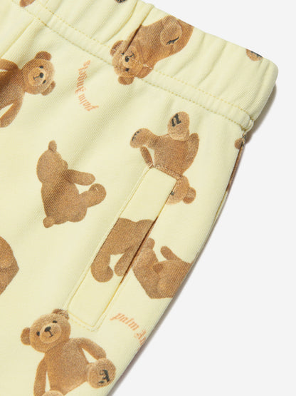 Palm Angels Baby AOP PA Bears 黄色慢跑裤