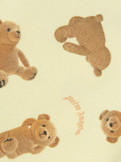 Palm Angels Baby AOP PA Bears 黄色慢跑裤