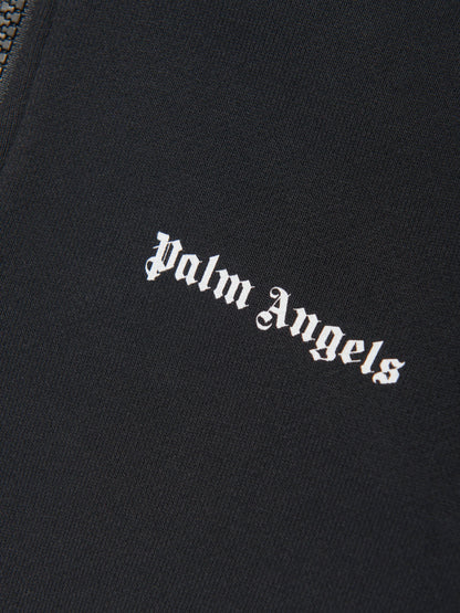 Palm Angels 男童黑色运动半拉链运动衫