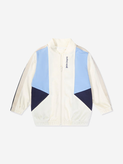 Palm Angels 男童白色拼色运动夹克