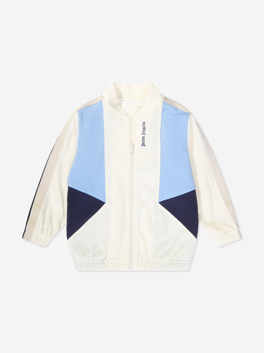 Palm Angels 男童白色拼色运动夹克