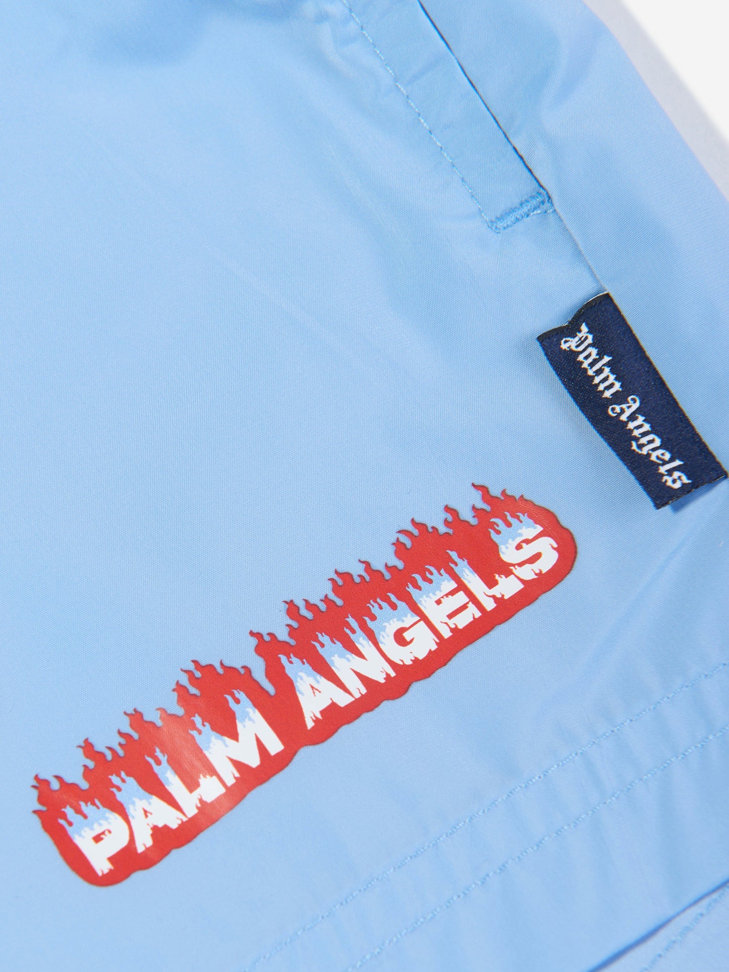 Palm Angels 男童蓝色 Flames 游泳短裤
